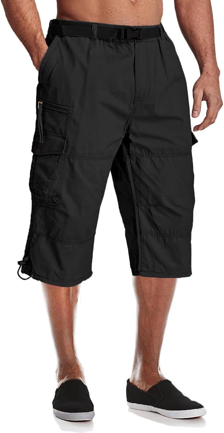 Men's Summer New Multi-pocket Outdoor Workout Pants Five Points