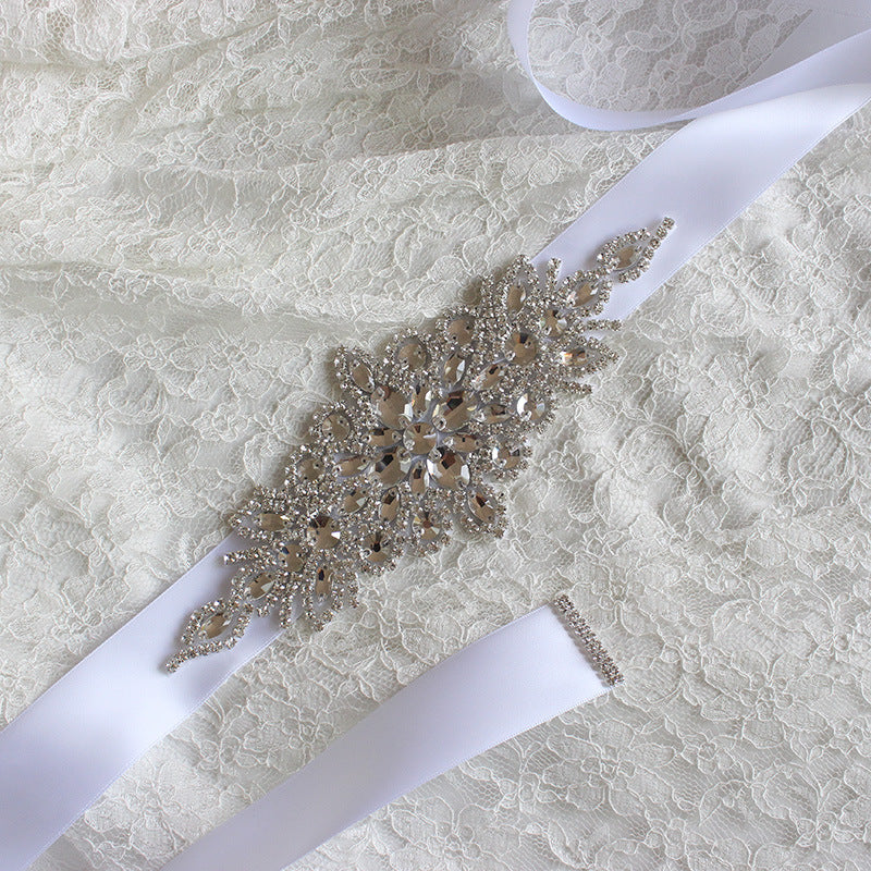 Bridal Girdle Handmade Belt Europe And The United States High-end Luxury Rhinestone Wedding Dress Accessories