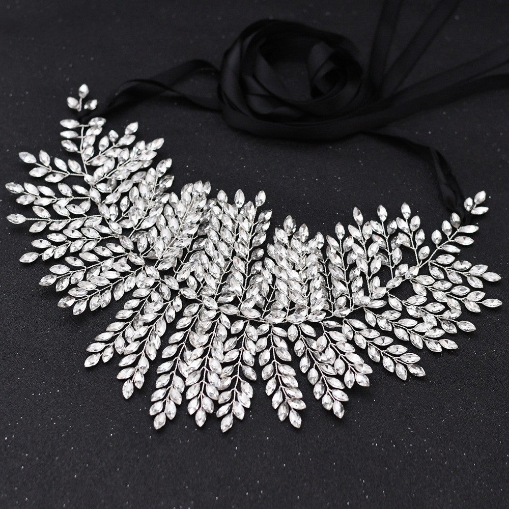 Bride Waist Seal Handmade Belt Rhinestone Wedding Dress