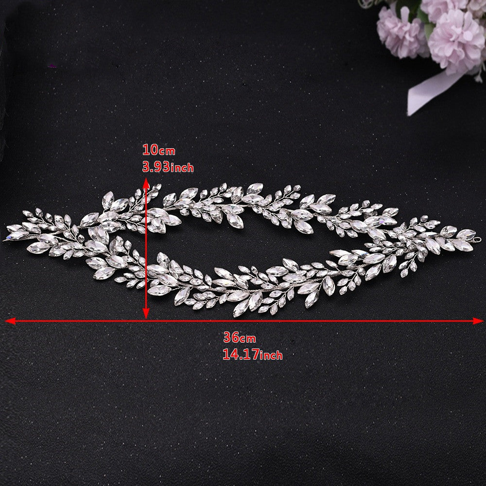 Fashion Wedding Jewelry Rhinestone Soft Chain Headband Bridal Dress Dinner Accessories