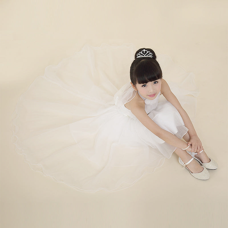 Children's host dress spring and summer in the big girls girls wedding dress skirt princess skirt tutu