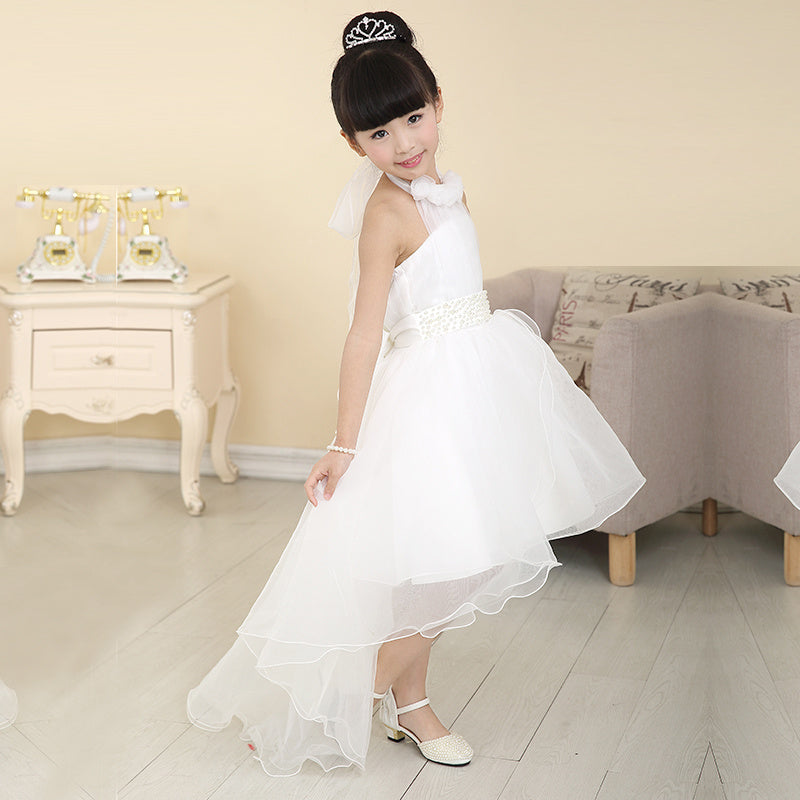 Children's host dress spring and summer in the big girls girls wedding dress skirt princess skirt tutu