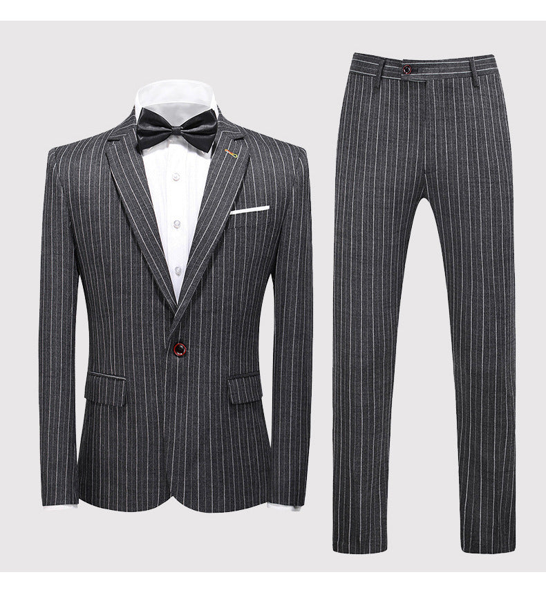 Men's Suits New Large Size Suit Wedding Suit Business Casual Blue Wedding Korean Slim Dress