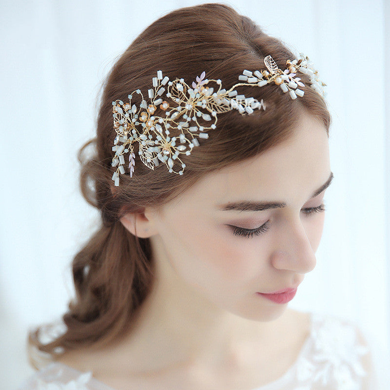 Pearl Hair Band Photo Studio Wedding Travel Photography Dress Accessories