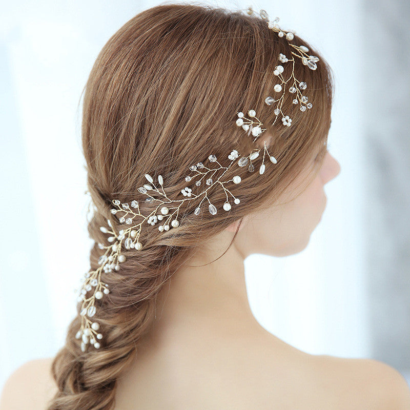 Pearl Hair Band Photo Studio Wedding Travel Photography Dress Accessories