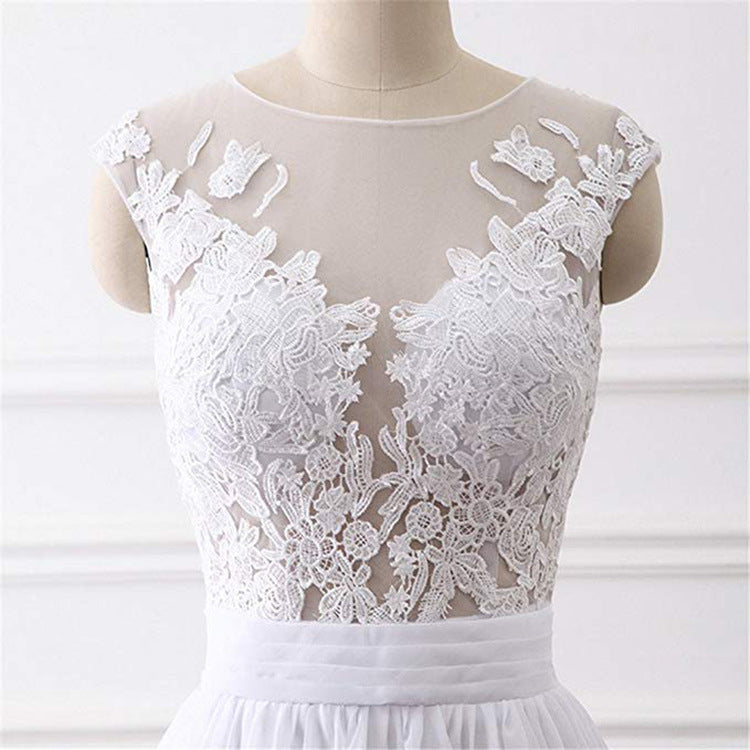 New Small Round Neck Fashion Sexy Thin Lace Wedding Dress