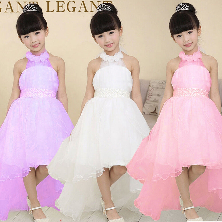 New children's skirt children's dress princess dress foreign trade girl tail wedding dress