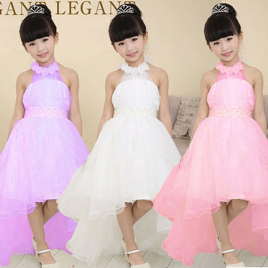 New children's skirt children's dress princess dress foreign trade girl tail wedding dress