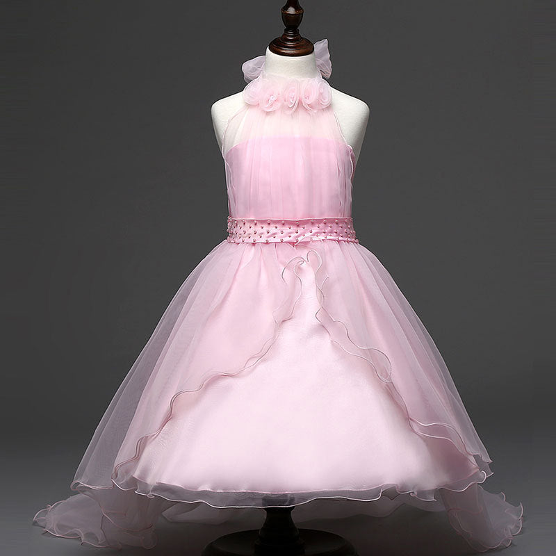 New children's skirt children's dress princess dress foreign trade girl tail wedding dress