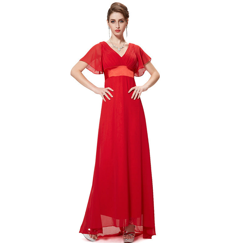 Long Sweet Slim Wedding Performance Chorus Evening Dress