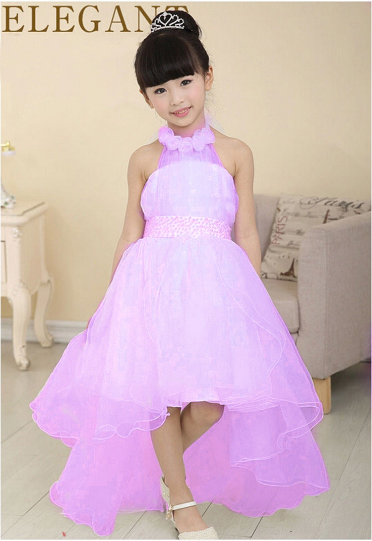 New children's skirt children's dress princess dress foreign trade girl tail wedding dress