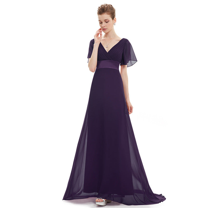 Long Sweet Slim Wedding Performance Chorus Evening Dress