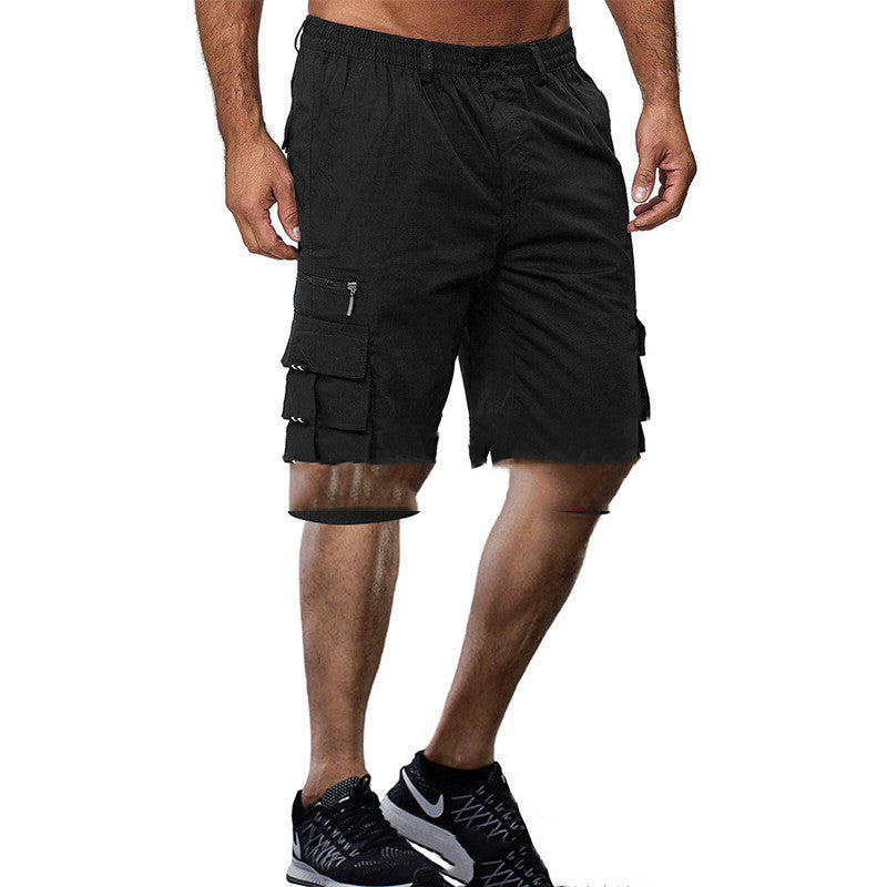 Men's Multi-pocket Cargo Shorts Loose Outdoor Casual