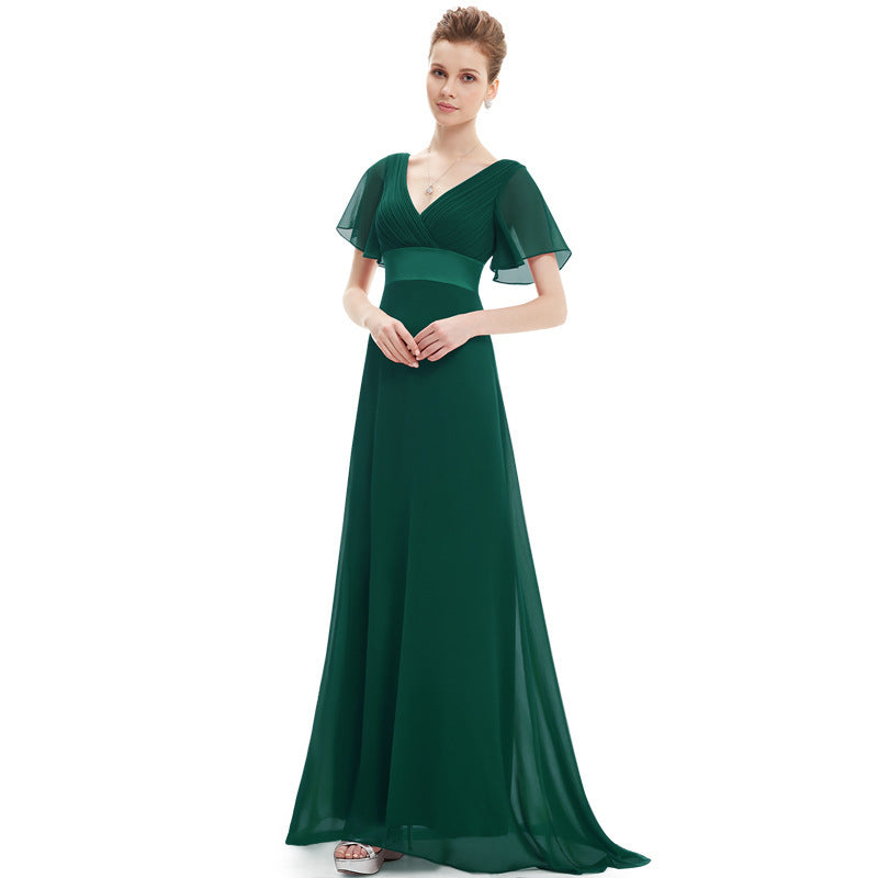 Long Sweet Slim Wedding Performance Chorus Evening Dress