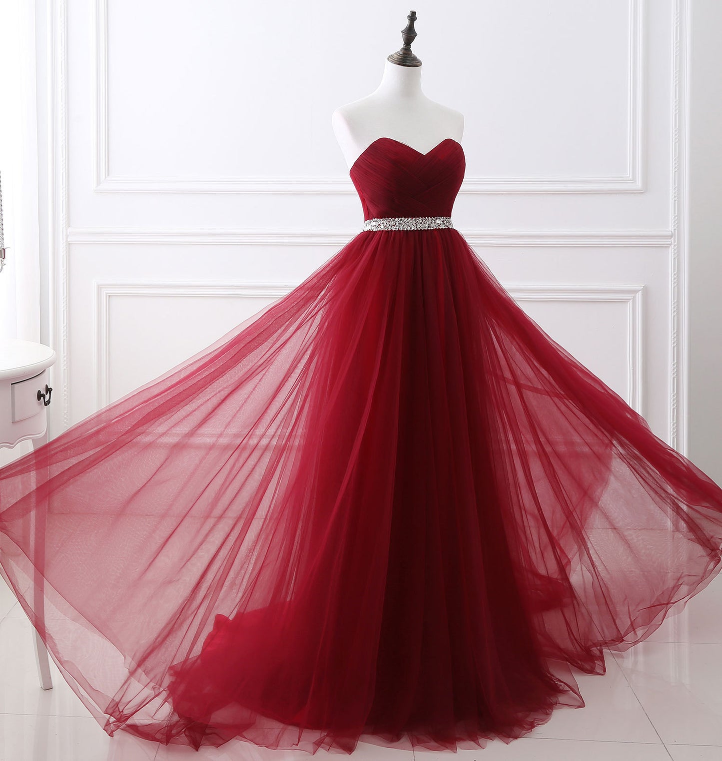 Fashion New Wedding Bride Long Slim Evening Dress