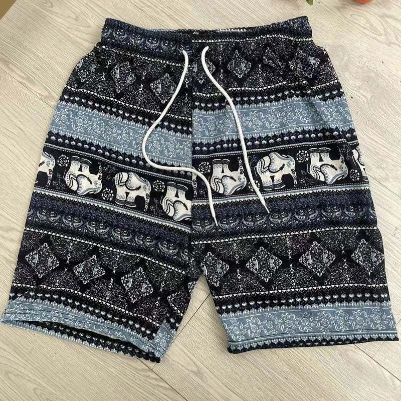 Outdoor Beach Elephant Pants Casual Shorts