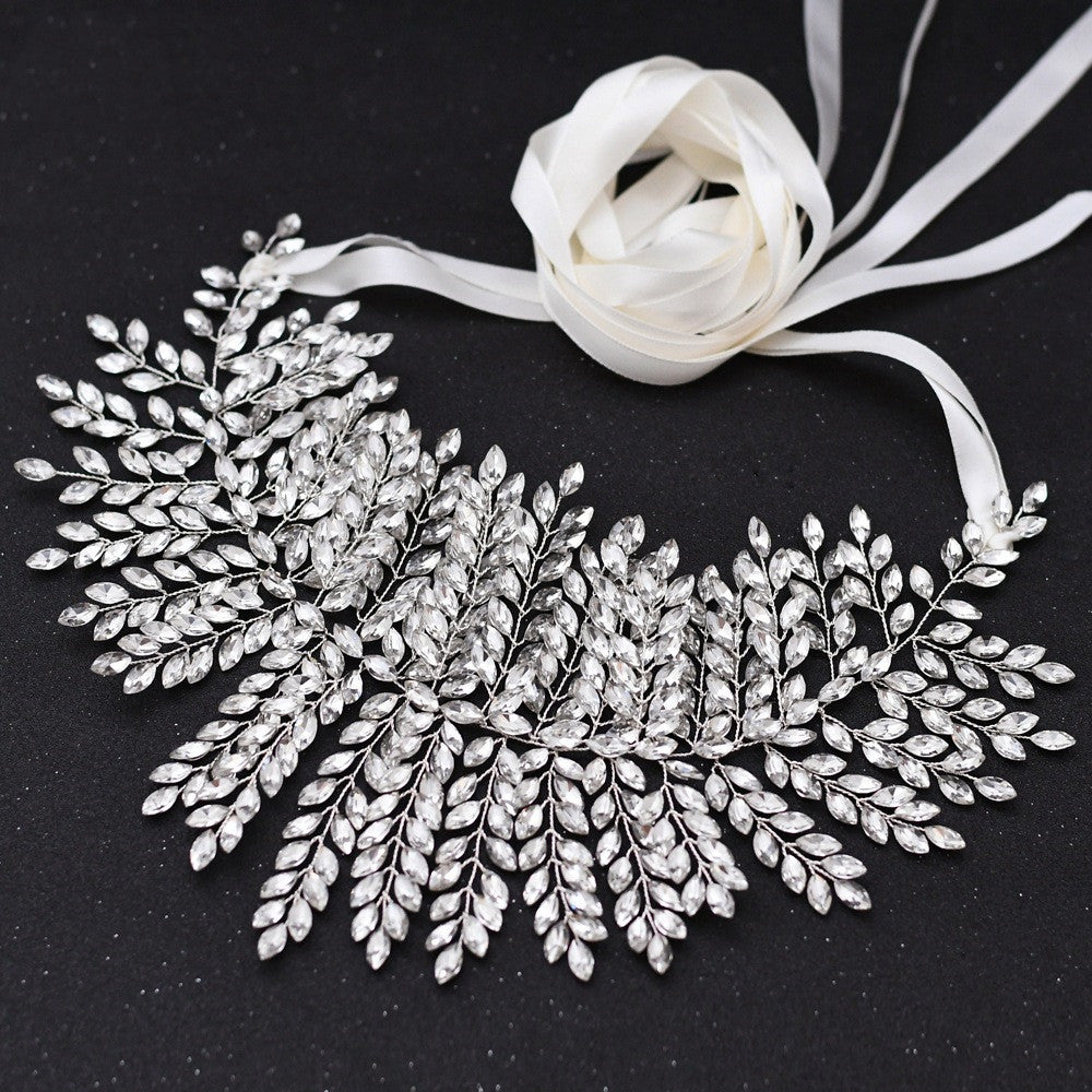 Bride Waist Seal Handmade Belt Rhinestone Wedding Dress