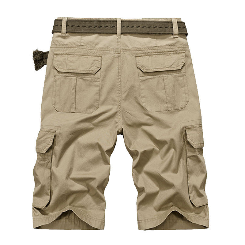 Thin Men's Casual Five-point Pants Plus Size Loose Multi-pocket Cargo Shorts