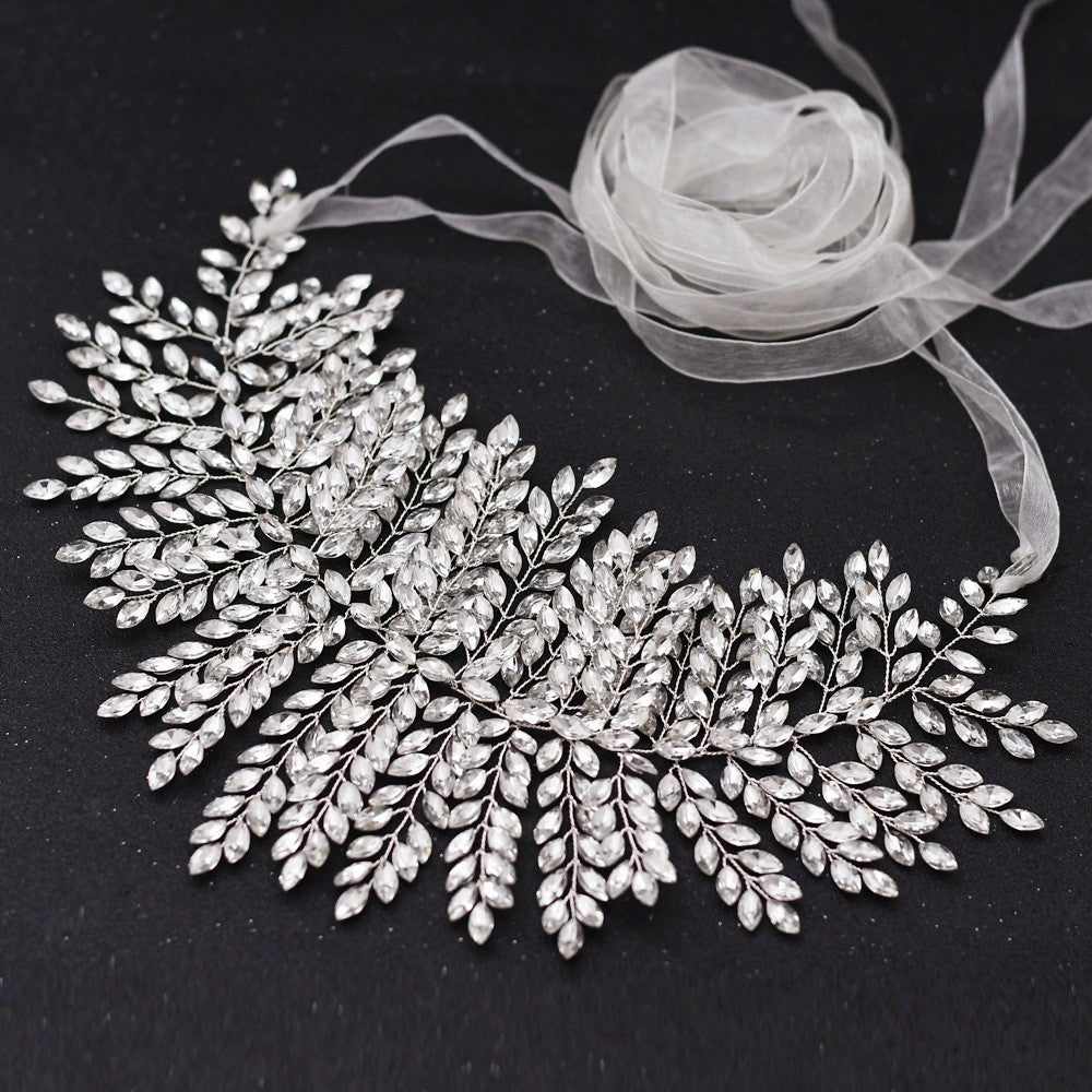 Bride Waist Seal Handmade Belt Rhinestone Wedding Dress