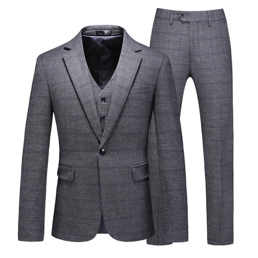 Three-piece Suit For The Groom's Wedding Dress