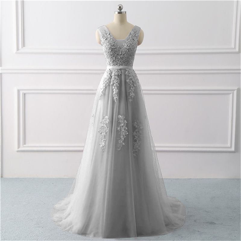 Little Tail Wedding Bridesmaid Dress Lace Performance Evening Dress Female