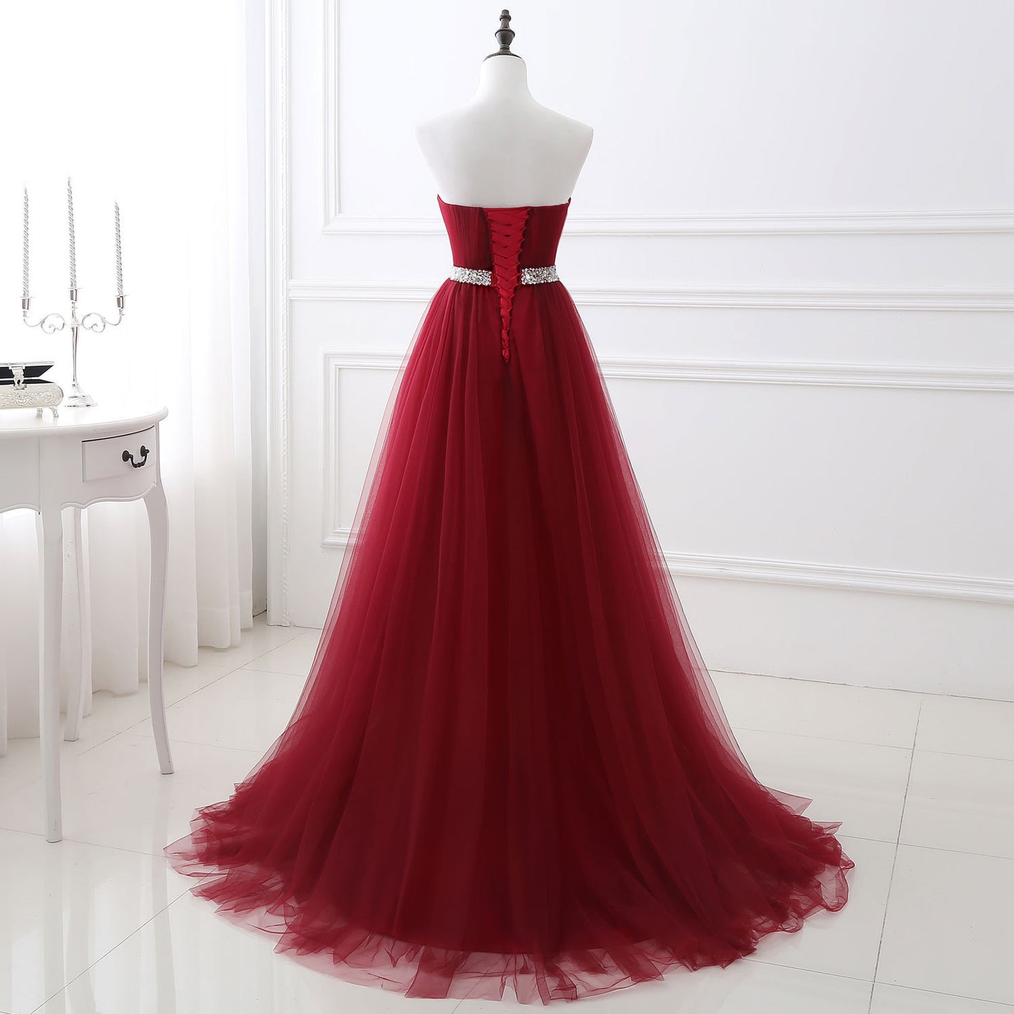 Fashion New Wedding Bride Long Slim Evening Dress