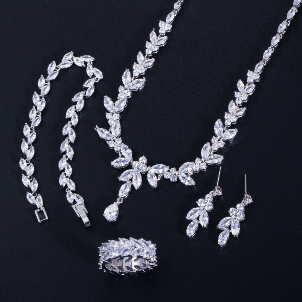 Wedding Dress Jewelry Set For Women Delicate And Shiny