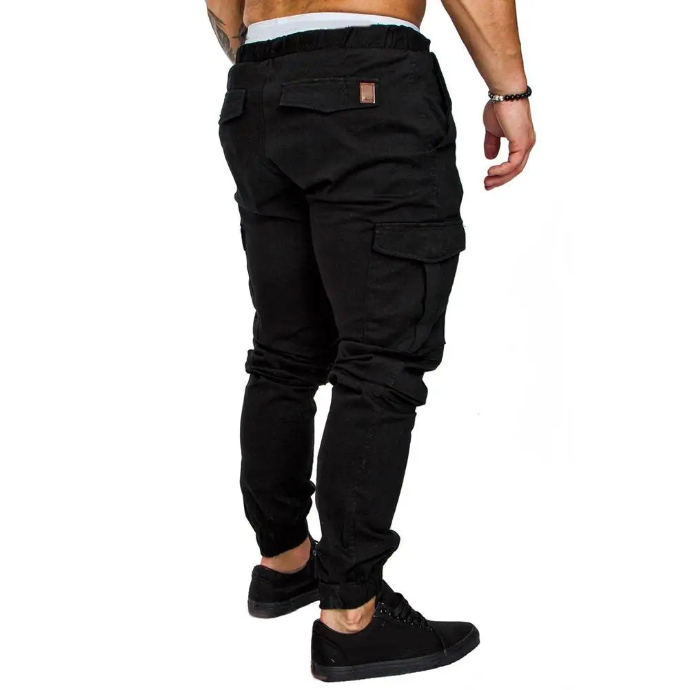 FGKKS 2021 New Male Trousers Mens Joggers Solid Multi-pocket Pants Sweatpants Men Pants Hip Hop Harem Joggers Pants