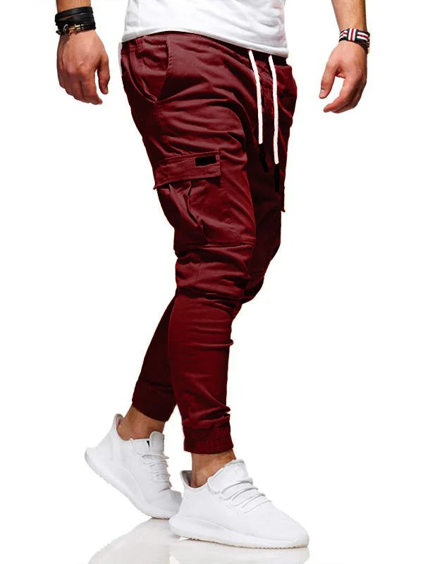 Men Pants Thin Fashion Casual Jogger Pants