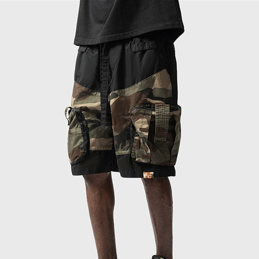 Multi Pocket Camo Cargo Shorts For Men