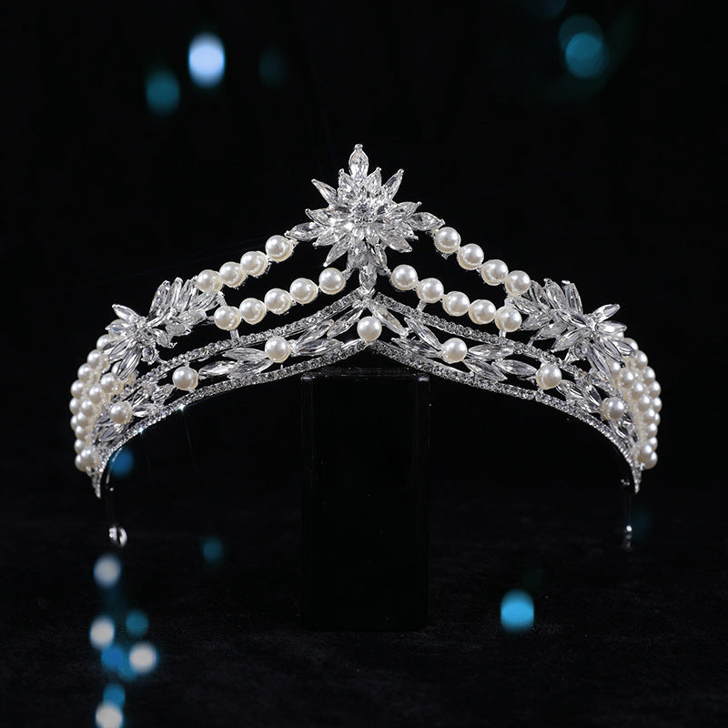 Zinc Alloy European And American Women's Wedding Dress Hair Hoop Bridal Headdress