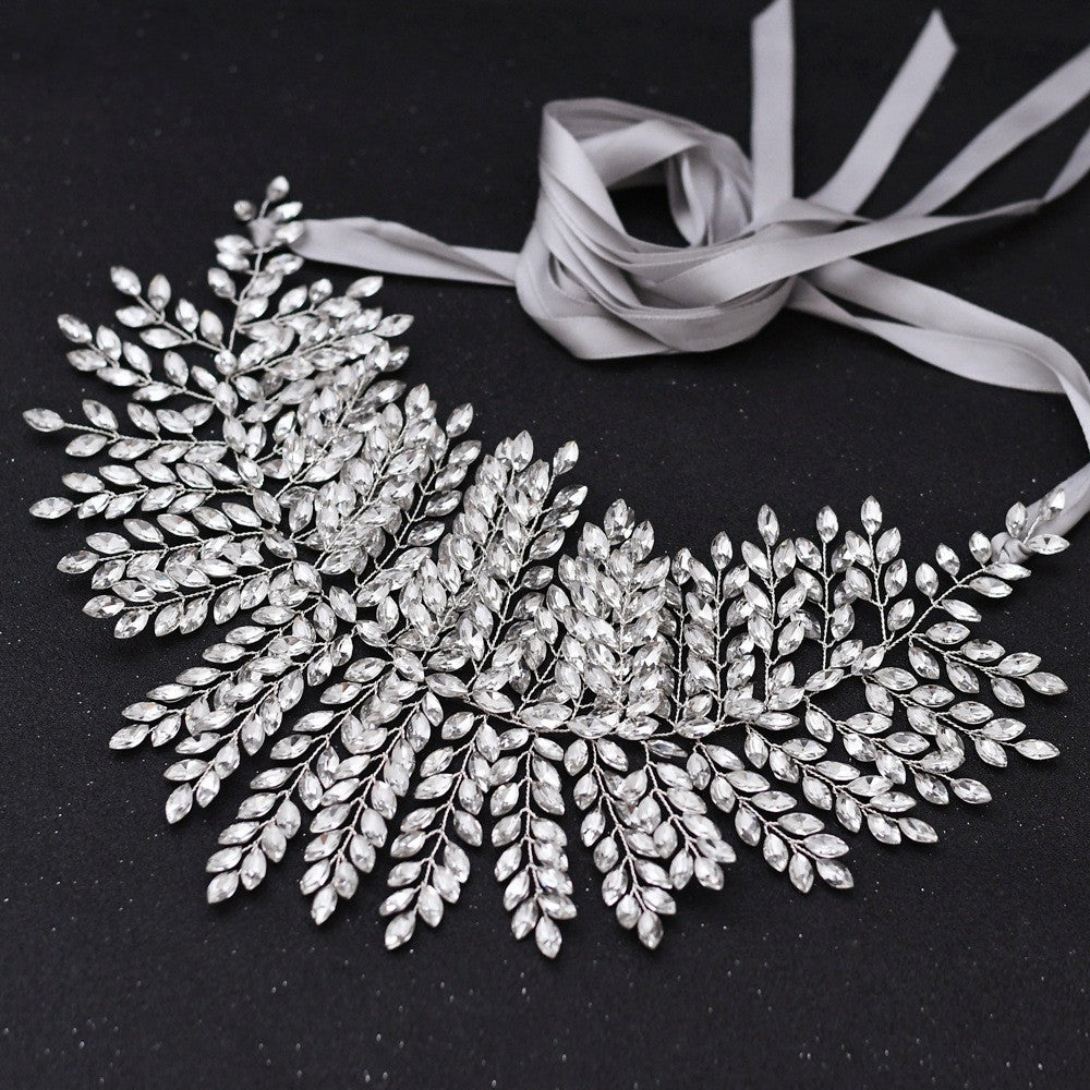 Bride Waist Seal Handmade Belt Rhinestone Wedding Dress