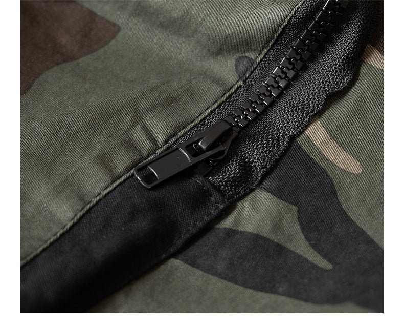 Multi Pocket Camo Cargo Shorts For Men