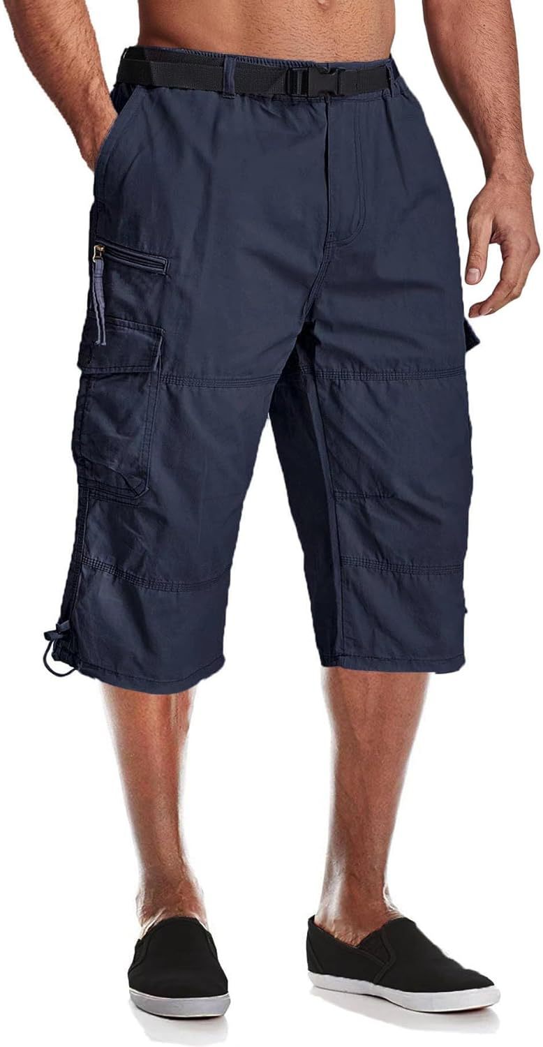 Men's Summer New Multi-pocket Outdoor Workout Pants Five Points