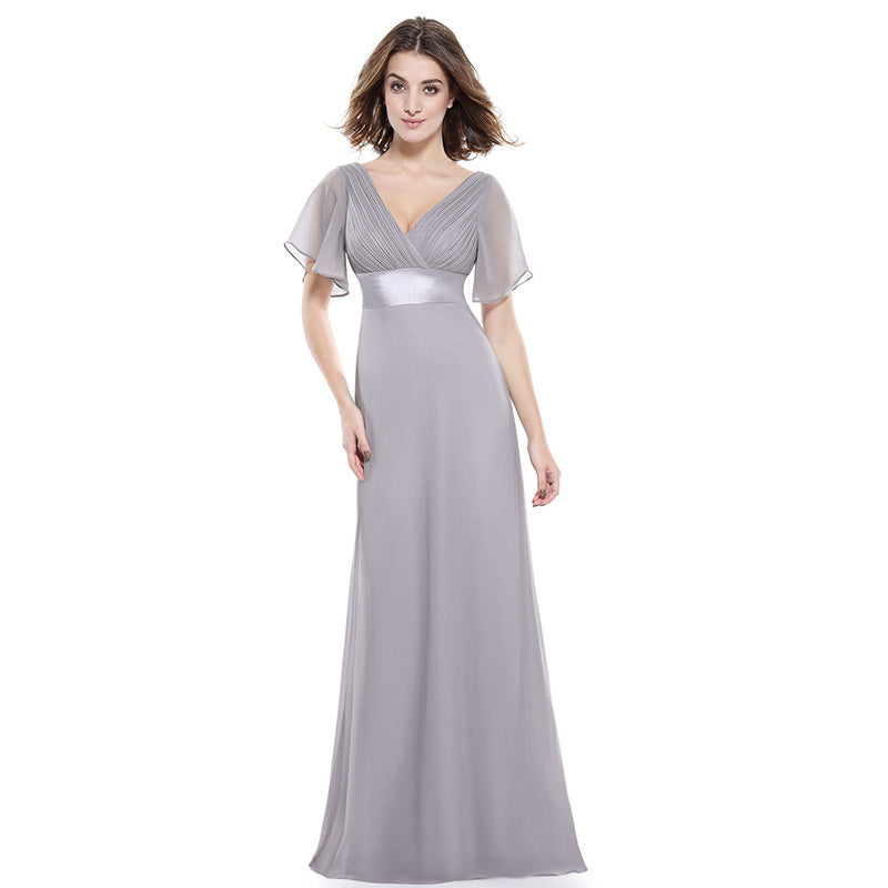 Long Sweet Slim Wedding Performance Chorus Evening Dress