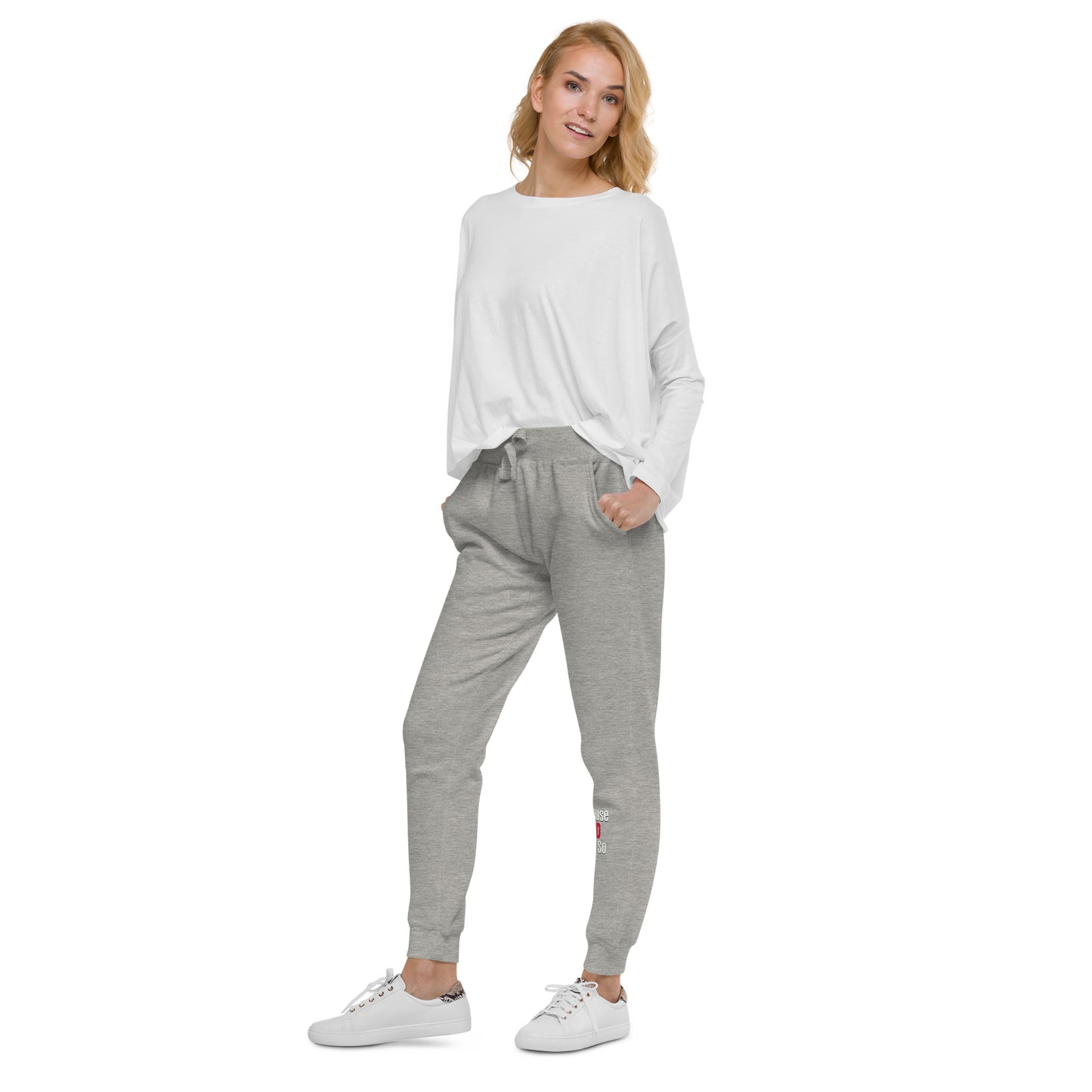 Because God Said So Unisex fleece sweatpants