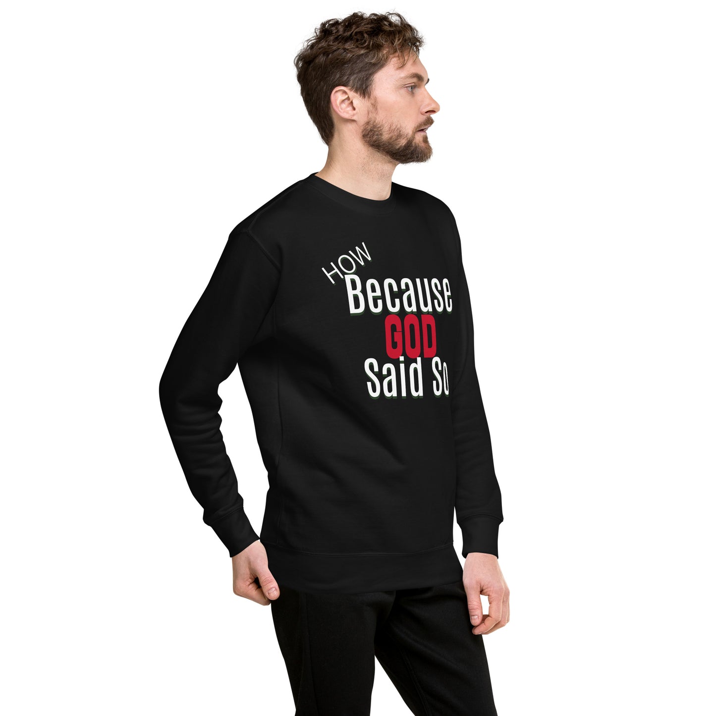 Because God Said So Unisex Premium Sweatshirt