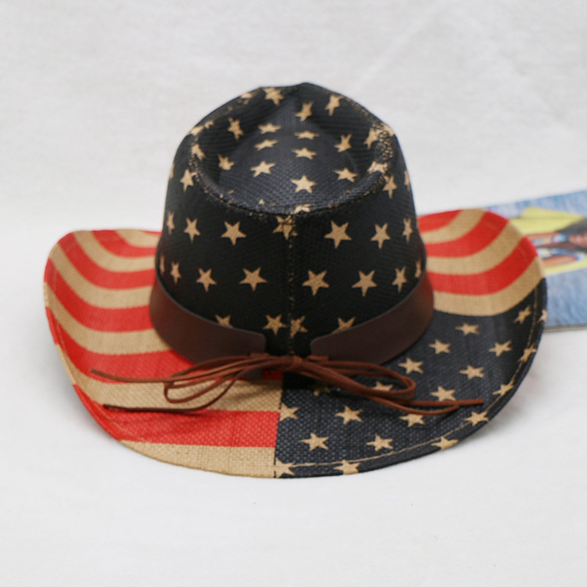 US Flag Print Paper Cloth Hat