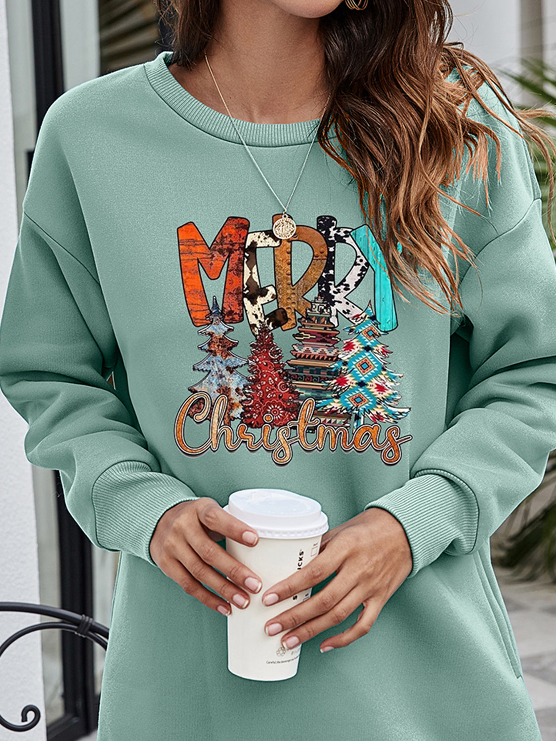 MERRY CHRISTMAS Graphic Sweatshirt