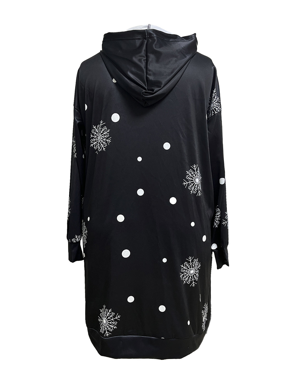 Plus Size MERRY CHRISTMAS Hooded Dress