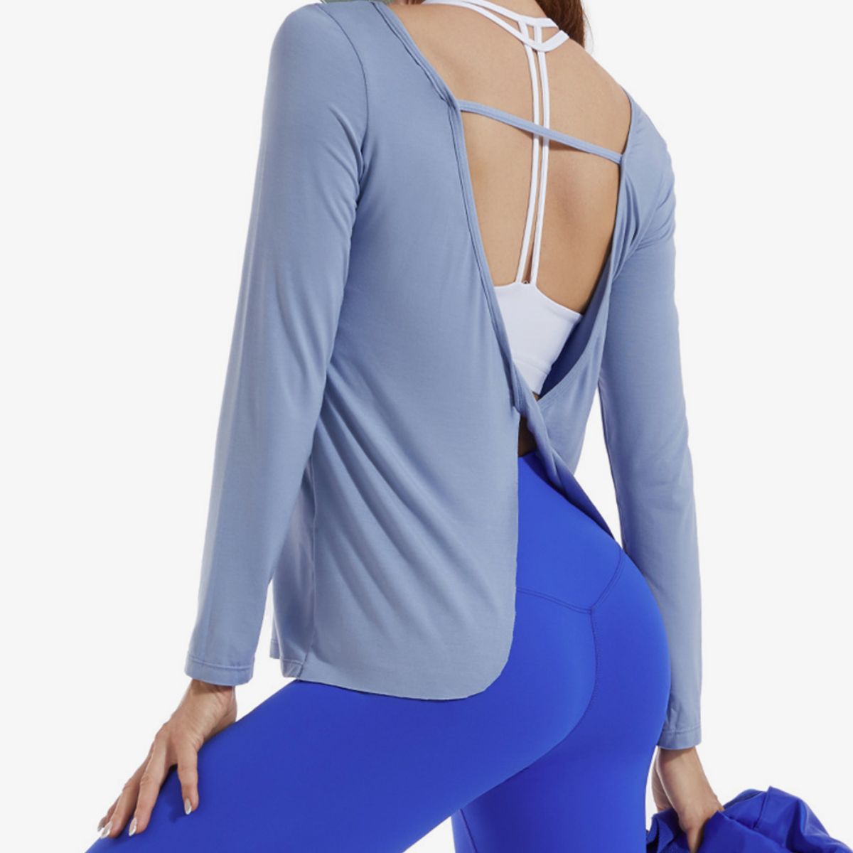 Twisted Open Back Sports Top