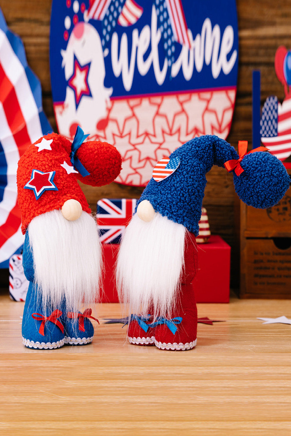 2-Piece Independence Day Knit Beard Gnomes