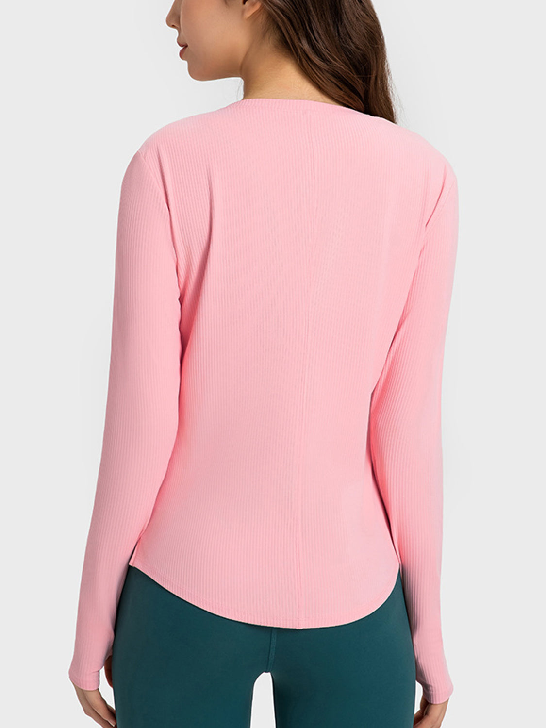 Round Neck Long Sleeve Sport Top