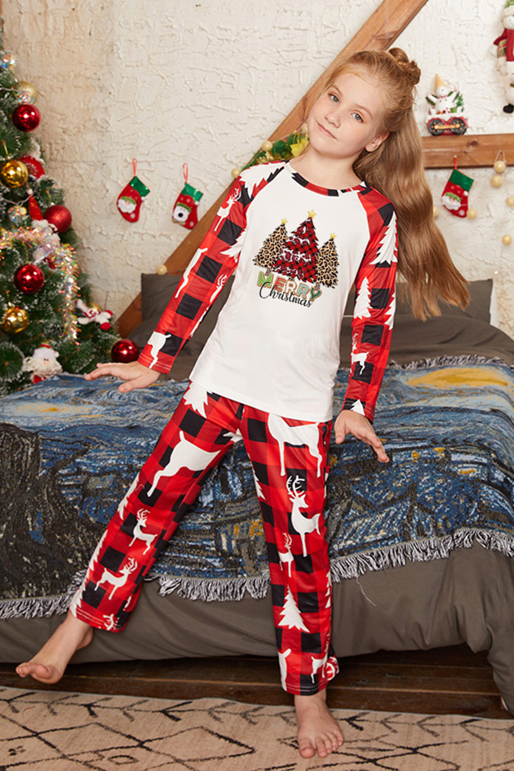 MERRY CHRISTMAS Graphic Top and Pants Set