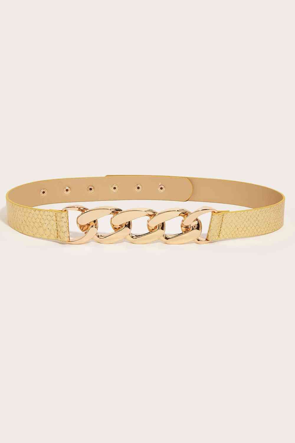 Chain Detail PU Belt