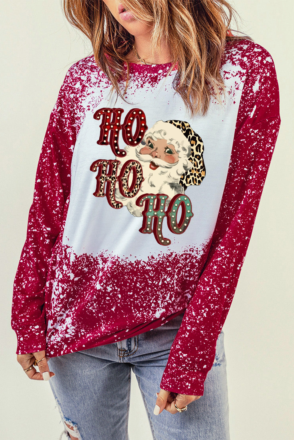 Santa Graphic Long Sleeve T-Shirt