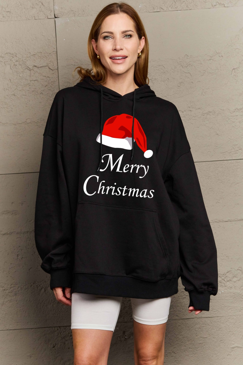 Simply Love Full Size MERRY CHRISTMAS Graphic Hoodie