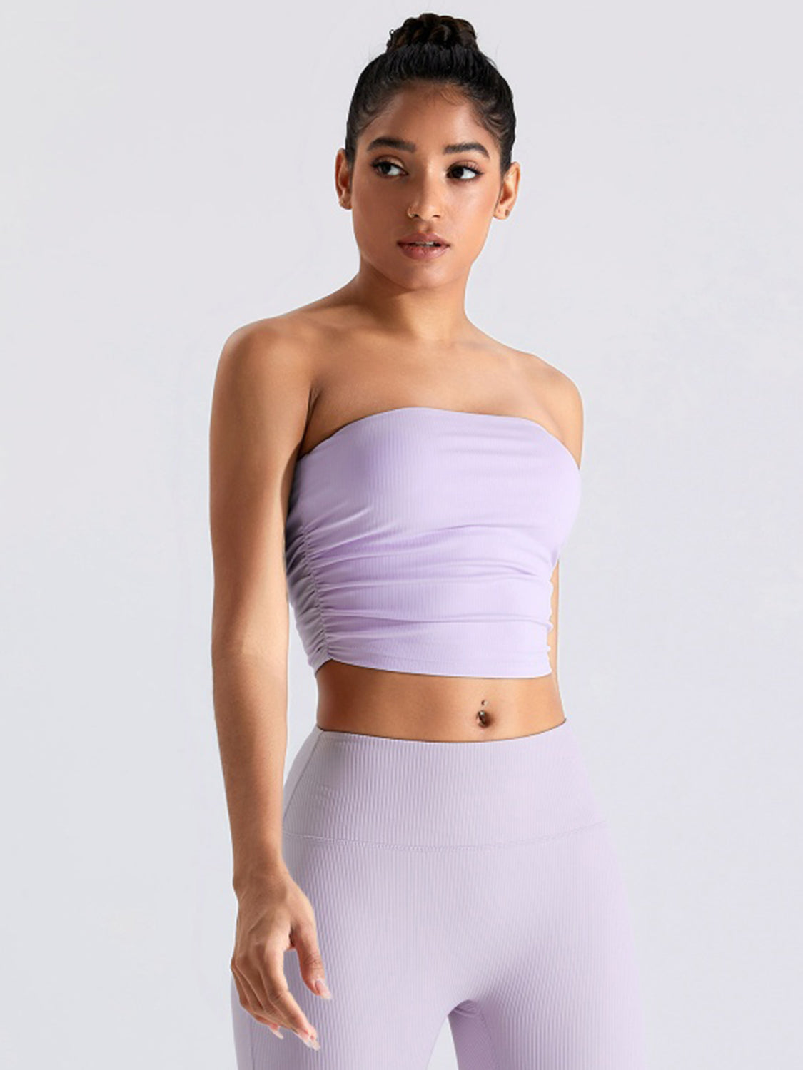 Ribbed Active Bandeau Top